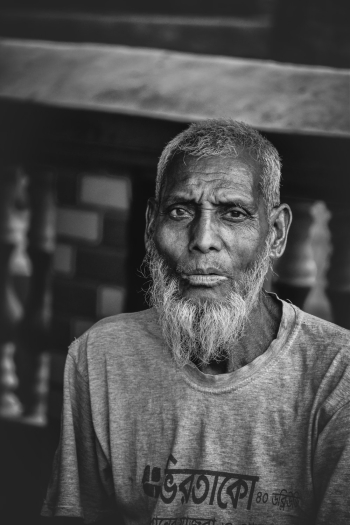 Black and White Photography of Elderly Man Black and White Photography of Elderly Man