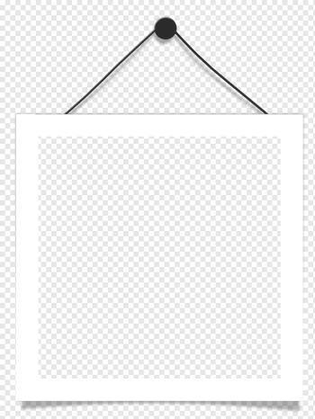 Black and white Point Angle, Hanging frame, square white hanging frame in close-up graphy, frame, white, golden Frame png