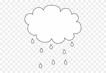 Black And White Rain Cloud - Rain Cloud Black Background