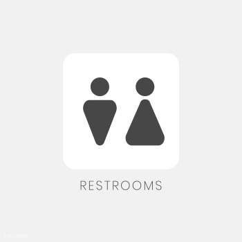 Black and white restrooms sign vector | Free stock vector - 538374 Black and white restrooms sign vector | Free stock vector - 538374
