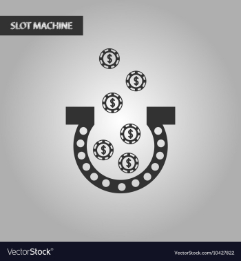 Black and white style good luck logo vector image Black and white style good luck logo vector image