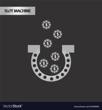 Black and white style good luck logo vector image Black and white style good luck logo vector image