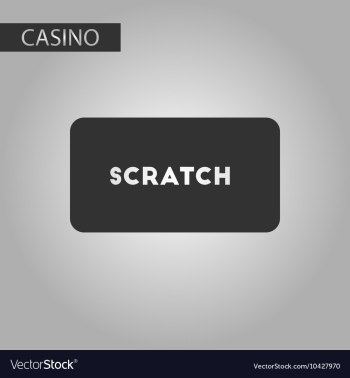 Black and white style scratch card vector image Black and white style scratch card vector image