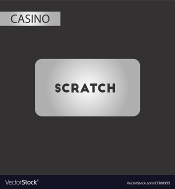 Black and white style scratch card vector image Black and white style scratch card vector image