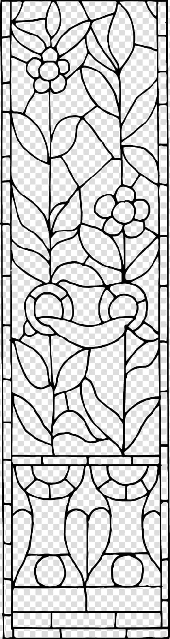 Black and white Visual arts Pattern, Traditional patterns of black and white windows transparent background PNG clipart