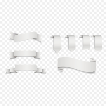 Black and white White ribbon - Vector white ribbon Black and white White ribbon - Vector white ribbon