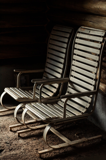 Black and White Wooden Chair Black and White Wooden Chair