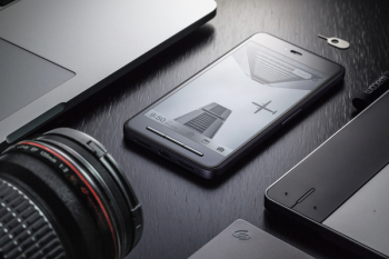 Black Android Smartphone on Black Surface