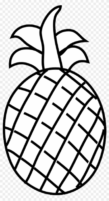 Black, Apple, Food, Fruit, Outline, Drawing, White - Line Drawing Of Fruits