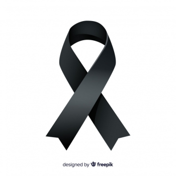 Black awareness ribbon Black awareness ribbon