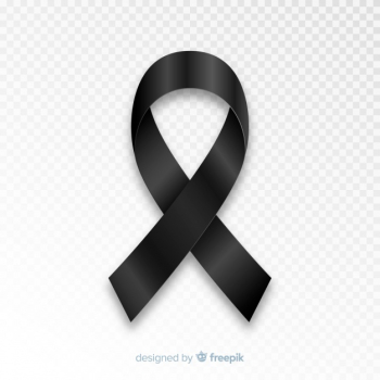 Black awareness ribbon Black awareness ribbon