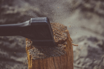 Black Axe on Wood Black Axe on Wood