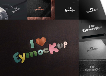Black Background Logo Mockup