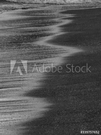 Black beach sand Black beach sand