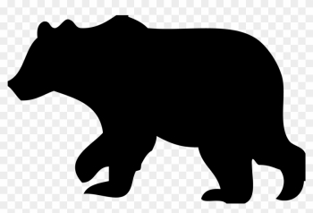 Black Bear Clipart Outline - Black Bear Silhouette Clip Art