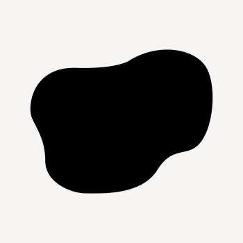 Black blob badge clip art | Free Vector - rawpixel Black blob badge clip art | Free Vector - rawpixel