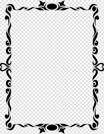 Black border illustration, Frames Layers GIMP, simple frame transparent background PNG clipart