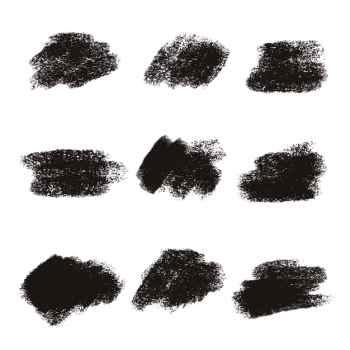 Black brush stroke textures collection Black brush stroke textures collection