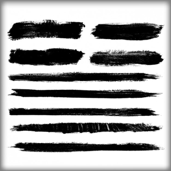 Black brush strokes design Black brush strokes design
