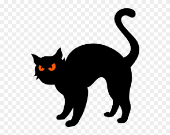 Black Cat Clip Art - Halloween Black Cat Clipart