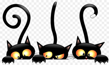 Black cat Halloween Clip art - Witch Cat Black cat Halloween Clip art - Witch Cat