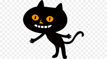 Black cat Halloween Whiskers Illustration - Black cat Halloween Whiskers Illustration -