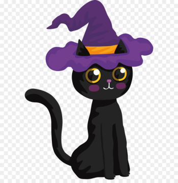 Black cat Halloween Witch - Lovely Halloween Black Cat Black cat Halloween Witch - Lovely Halloween Black Cat