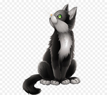 Black cat Kitten Cartoon Clip art - Cartoon Black Cat Clipart 