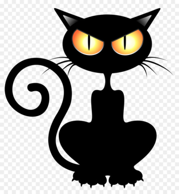 Black cat Kitten Halloween Clip art - cats Black cat Kitten Halloween Clip art - cats
