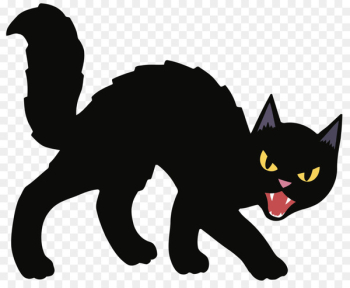 Black cat Kitten Halloween Clip art - cats Black cat Kitten Halloween Clip art - cats