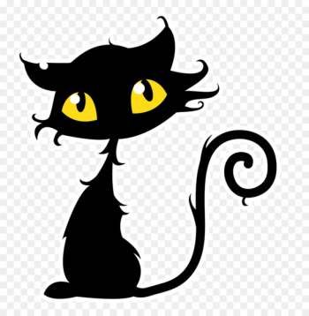 Black cat Kitten Halloween Clip art - Halloween Black Cat Png 