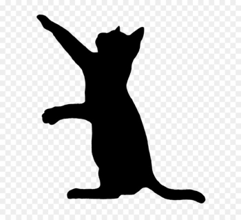 Black cat Kitten Silhouette Clip art - Cat Black cat Kitten Silhouette Clip art - Cat