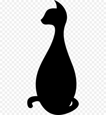 Black cat Silhouette Kitten Clip art - Cat Black cat Silhouette Kitten Clip art - Cat