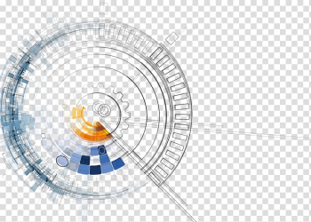 Black chronograph illustration, Technology Euclidean Abstract, Dynamic fashion technology background transparent background PNG clipart