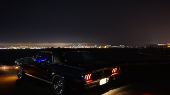 Black Coupe During Evening Black Coupe During Evening
