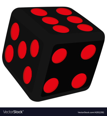 black dice with red spots black dice with red spots
