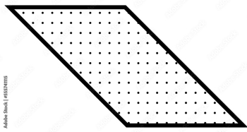 Black dotted fill parallelogram icon Black dotted fill parallelogram icon