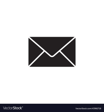 black email abstract solid icon black email abstract solid icon