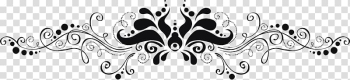 Black floral decal illustration, Tribal Fusion Monogram Marriage Dance Wedding, Lace line transparent background PNG clipart