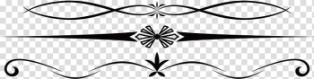 Black flower illustrations, Line Creativity Computer file, Pretty creative material dividing line transparent background PNG clipart