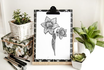 Black Flowers Sketch Black Flowers Sketch