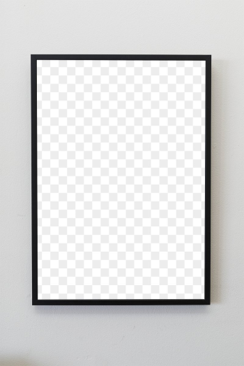 Black frame against a gray | Free PNG - rawpixel