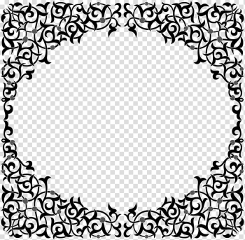 Black frame template, Arabesque Ornament Islamic geometric patterns Pattern, design transparent background PNG clipart