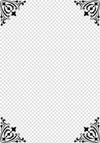 Black frame transparent background PNG clipart