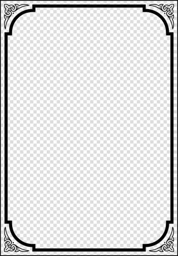 Black frame transparent background PNG clipart