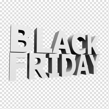 Black Friday 3D computer graphics, Black Friday transparent background PNG clipart