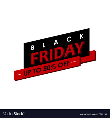 Black friday banner vector image Black friday banner vector image