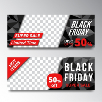 Black friday banners set Black friday banners set