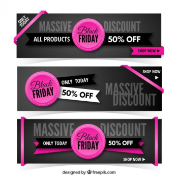 Black friday sales banners pack Black friday sales banners pack
