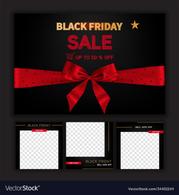 black friday social media post template